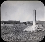 Civil War Magic Lantern Slide -- Showing the Bloody Wheatfield at Gettysburg